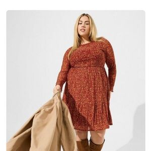 Mesh Ruffled Mini Dress